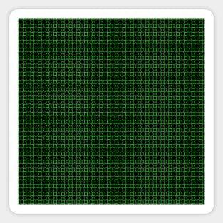 Green Retro Aztec Abstract Pattern Design Magnet